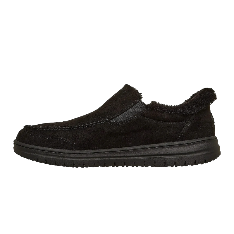 Skechers slip-in herenpantoffels - Zwart