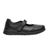 New Feet ballerina met klittenband - Zwart