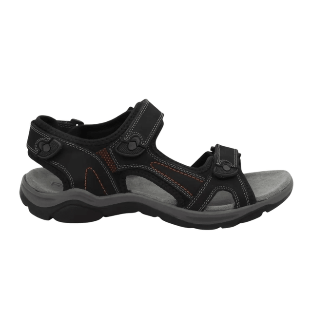 Rohde fleksibel herresandal - Sort