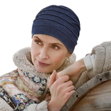 Yoga-turban - Donkerblauw denim