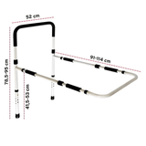 Sengehest med gulvstøtte - Hvid