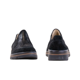 Fidelio Hüttenschuhe mit Stretch - Schwarz