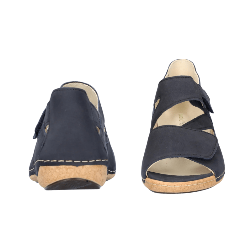 Waldläufer damesandal - Marineblå