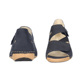 Waldläufer damesandal - Marineblå