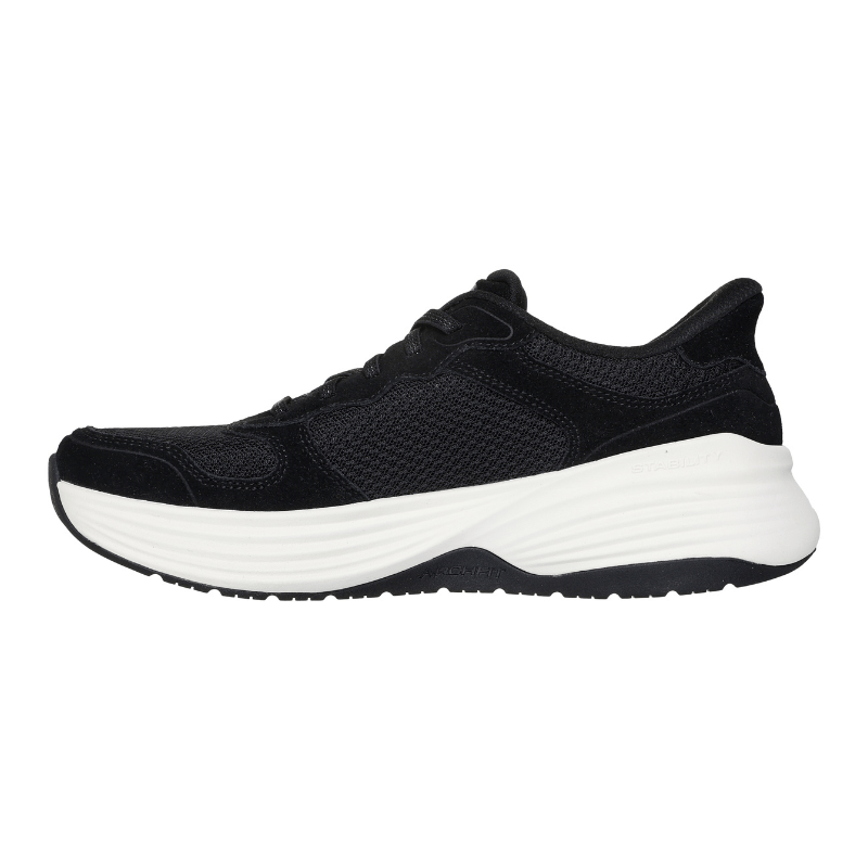 Skechers slip-on herresneaker - Sort/hvid
