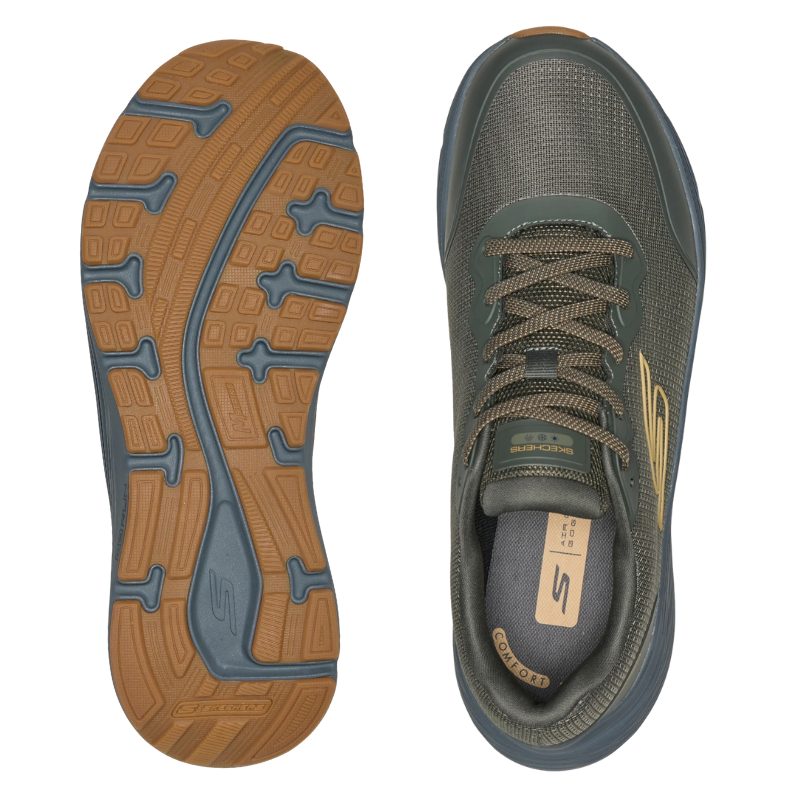 Skechers waterdichte herensneaker - Olijf