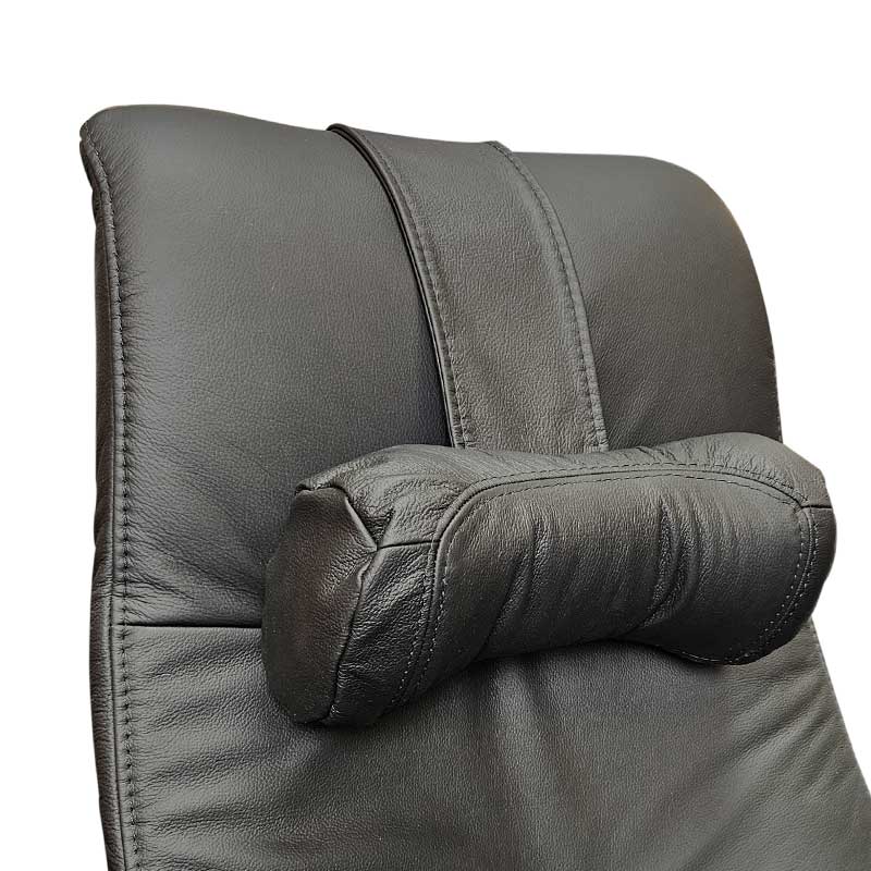 Himolla nakkepude, Støtte, Sort læder - Seniorshop