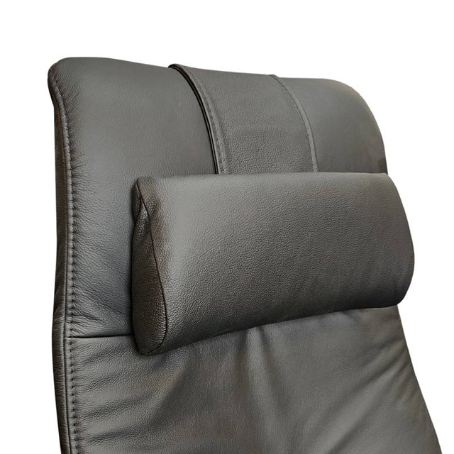 Himolla Nackenkissen, schräg, schwarzes Leder