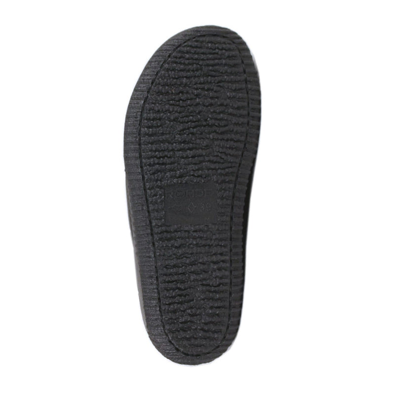 Rohde bred hjemmesko/slipper - Sort