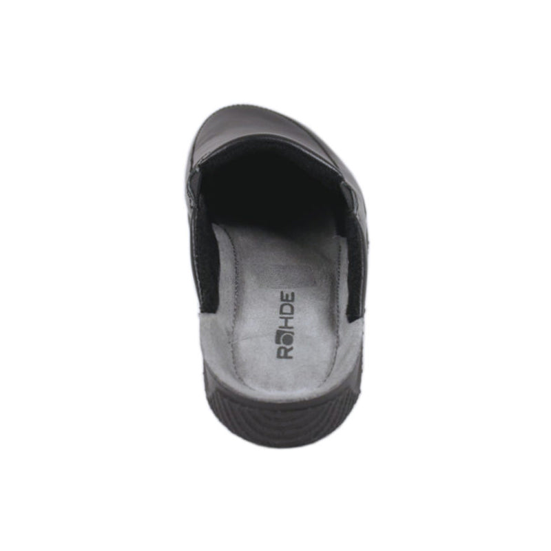 Rohde bred hjemmesko/slipper - Sort