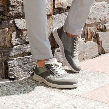 Herenschoenen in leer, Grijs, Fidelio