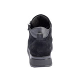 Dameslaars in Nubuck, Zwart, Waldläufer