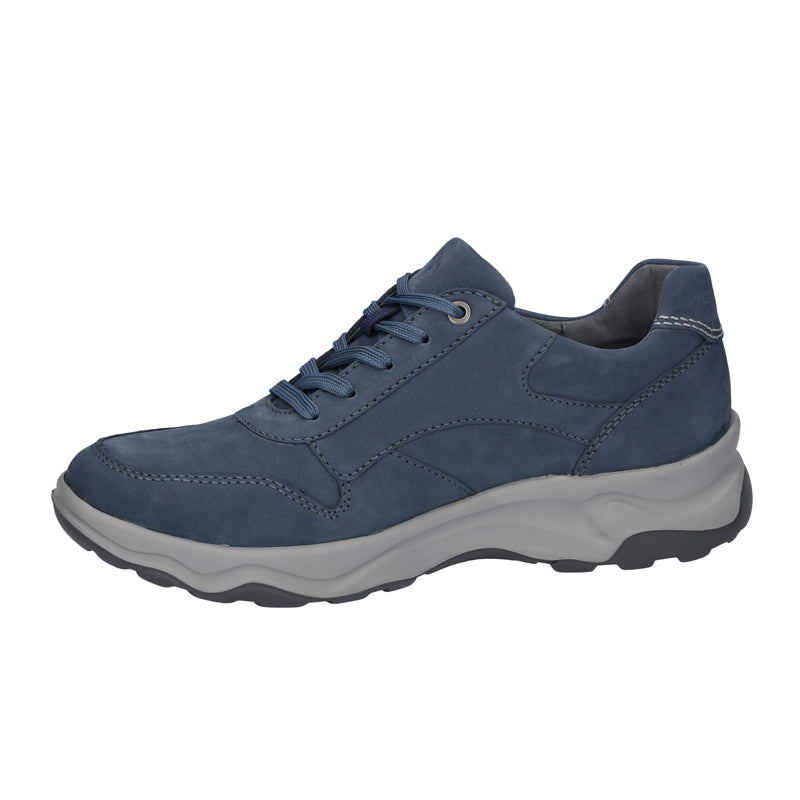 Herensneaker met ritssluiting, Blauw, Waldläufer