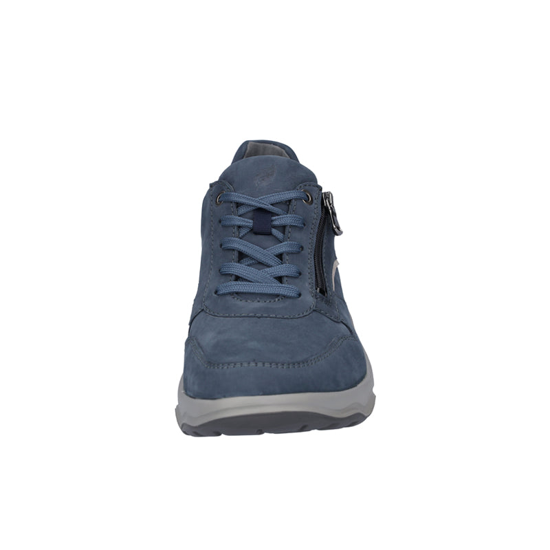 Herensneaker met ritssluiting, Blauw, Waldläufer