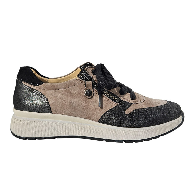 Sportlicher Sneaker, Beige/Schwarz, Fidelio