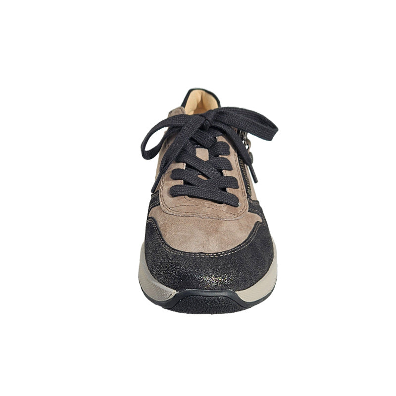 Sportlicher Sneaker, Beige/Schwarz, Fidelio
