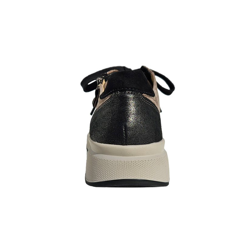 Sportlicher Sneaker, Beige/Schwarz, Fidelio