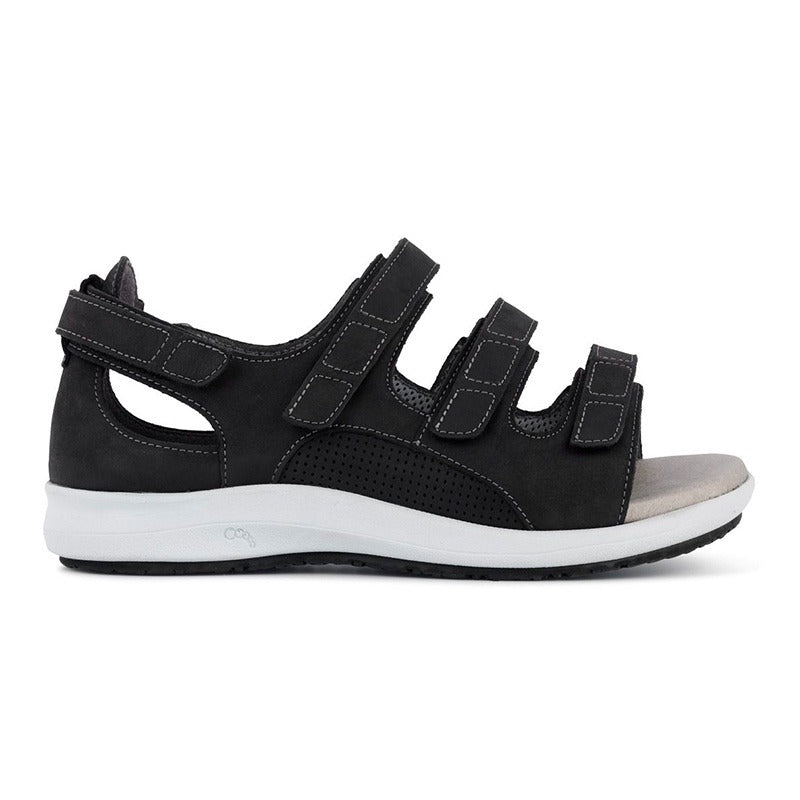 New Feet stabil damesandal - Sort