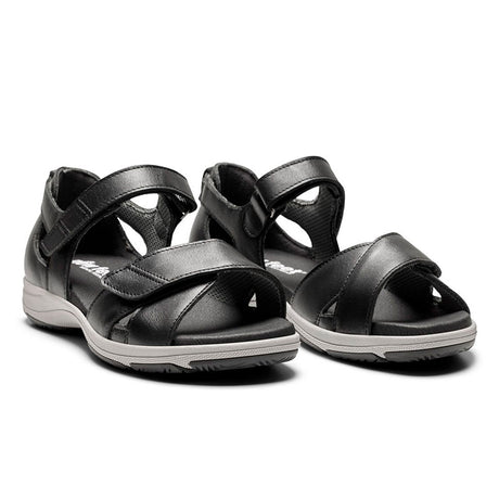 New Feet damesandal i læder - Sort