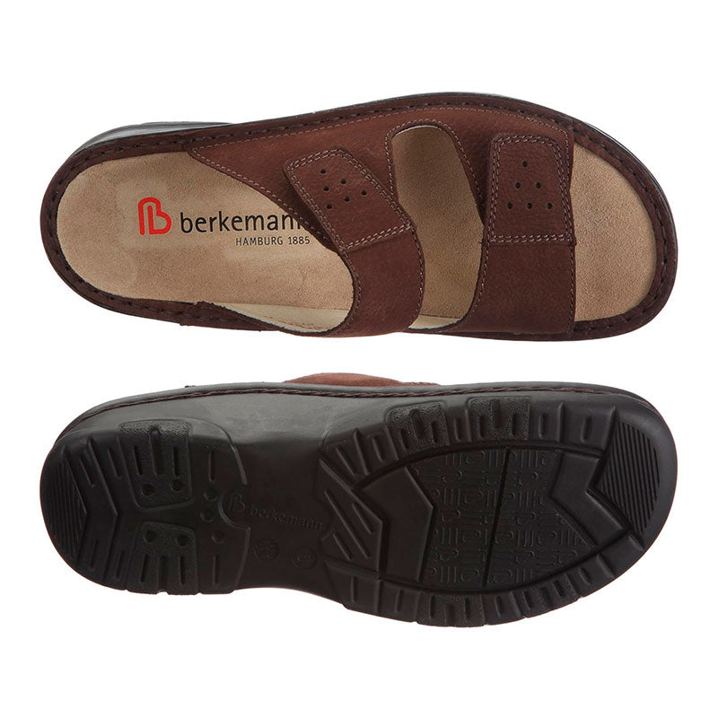 Herensandaal in nubuck, Bruin, Berkemann