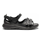 New Feet damesandal i skind - Sort