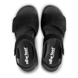 Let damesandal, Sort, New Feet