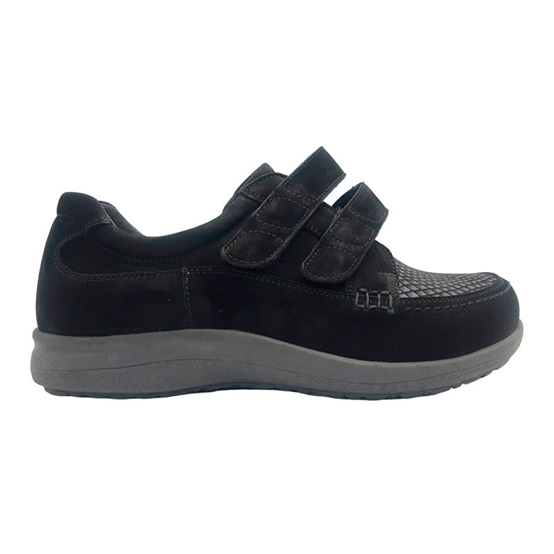 Damenschuhe mit Klettverschluss, Schwarz, New Feet