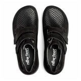 Damenschuhe mit Klettverschluss, Schwarz, New Feet