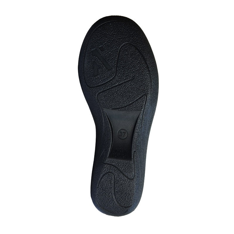Arcopedico ballerina med velcro - Sort