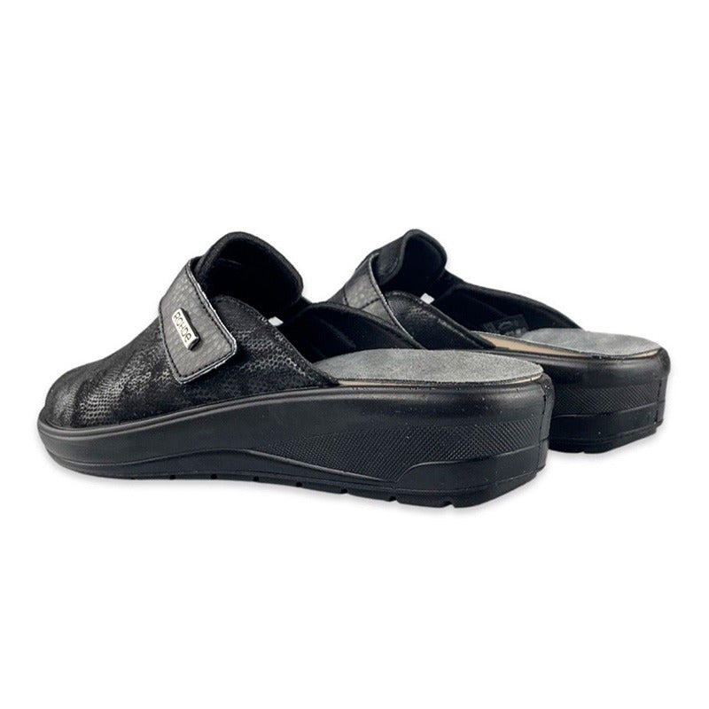 Dameslipper met stretch, Zwart, Rohde