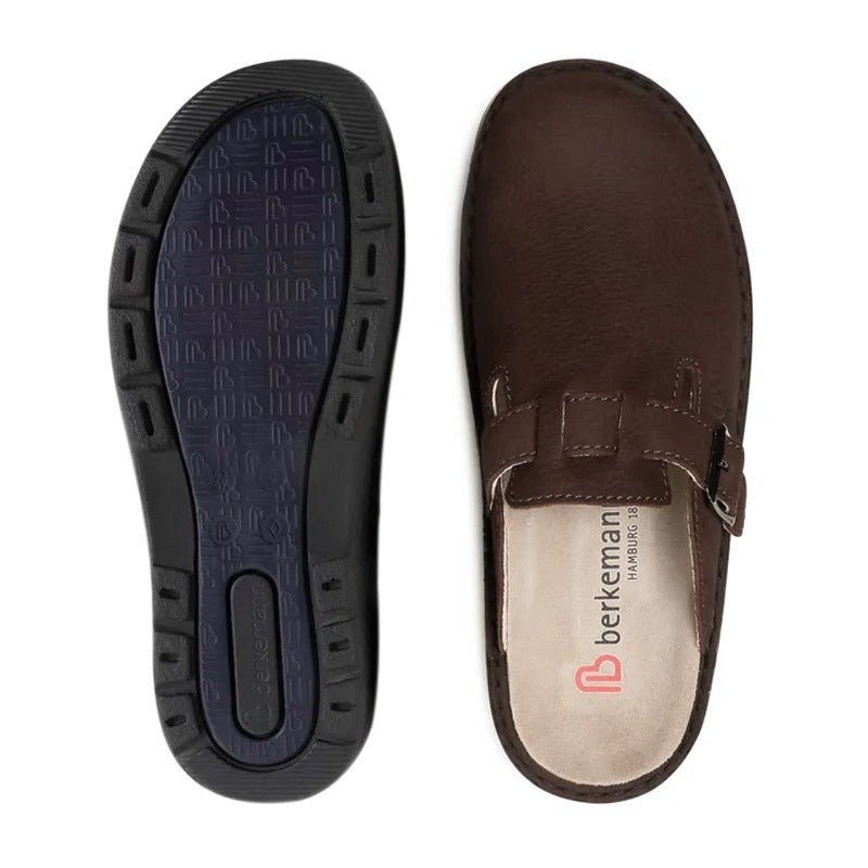 Herenslipper, Donkerbruin, Berkemann