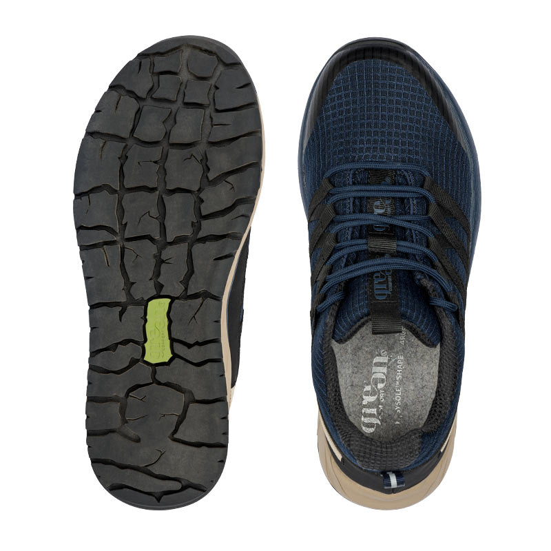 Sportieve sneaker, Marineblauw, Green Comfort