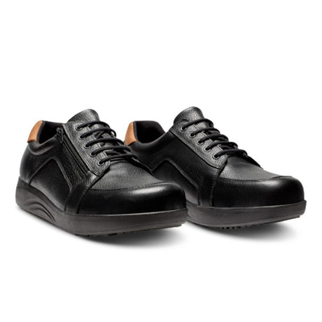 New Feet bred herresko - Sort læder