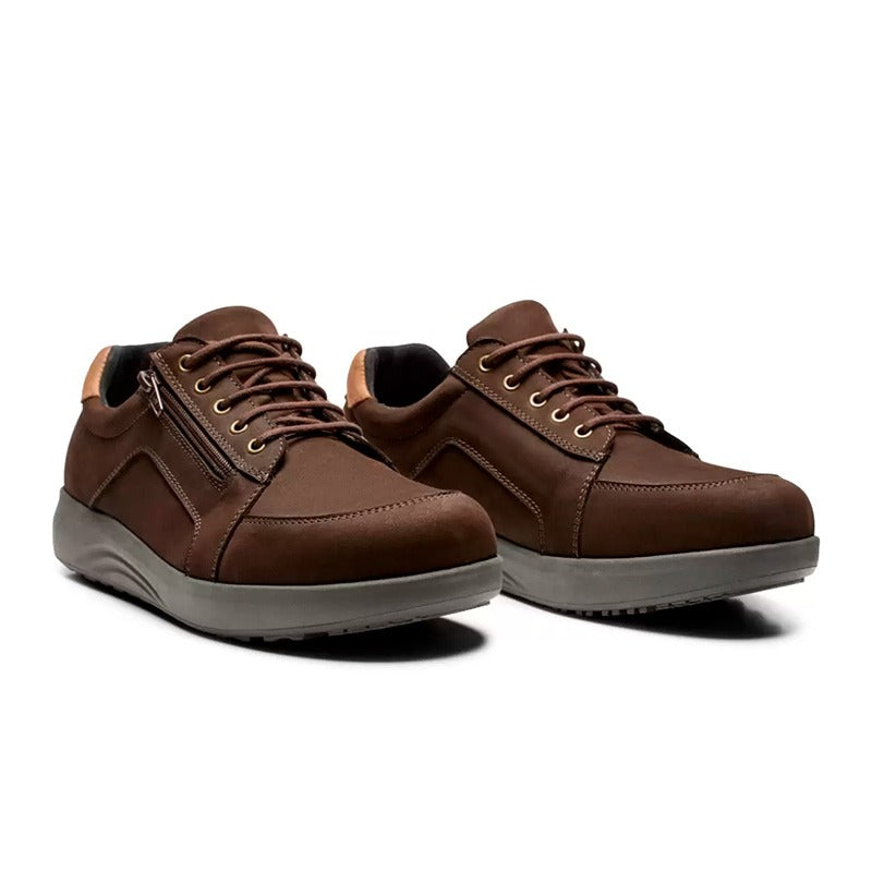 Breite Herrenschuhe, Braun, New Feet