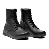 Damesschoen, Zwart leer, New Feet