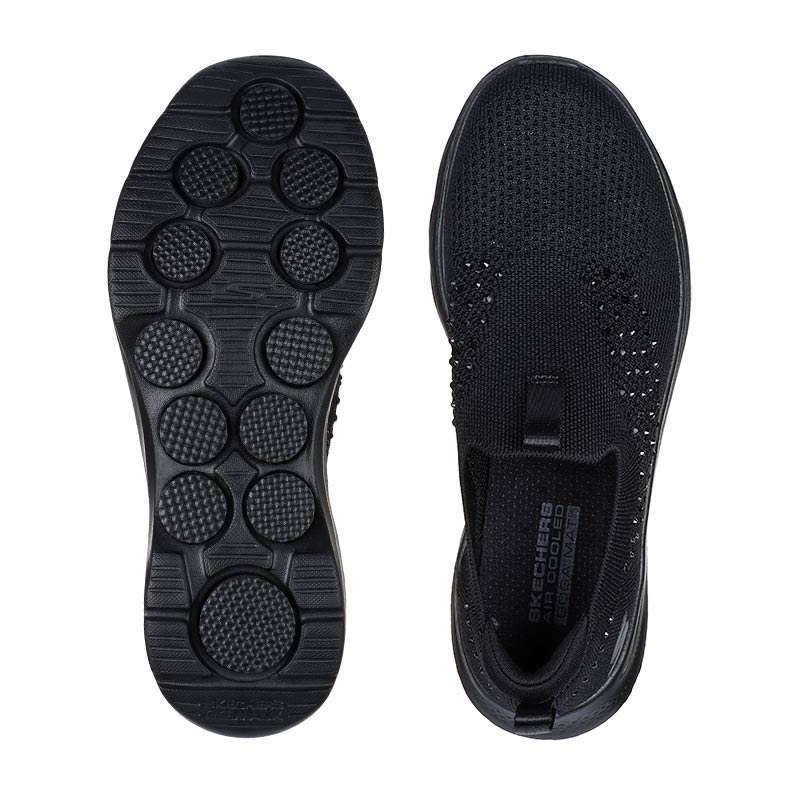 Damesneaker, Zwart bling-bling, Skechers