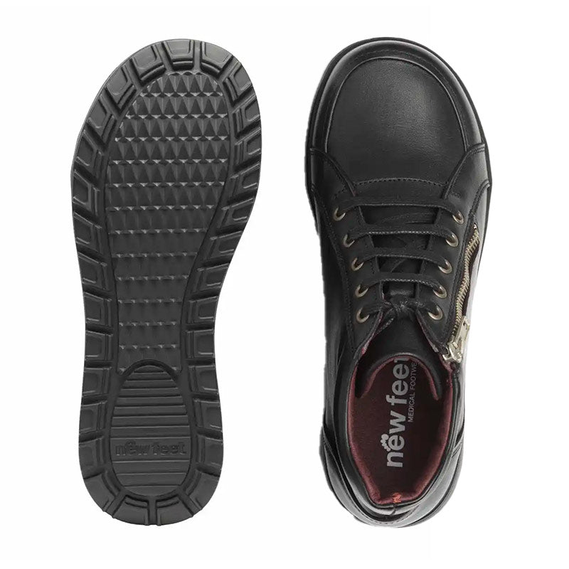Lage dameslaars, Zwart, New Feet
