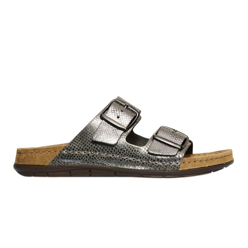 Damessandaal, Metallic, Rohde