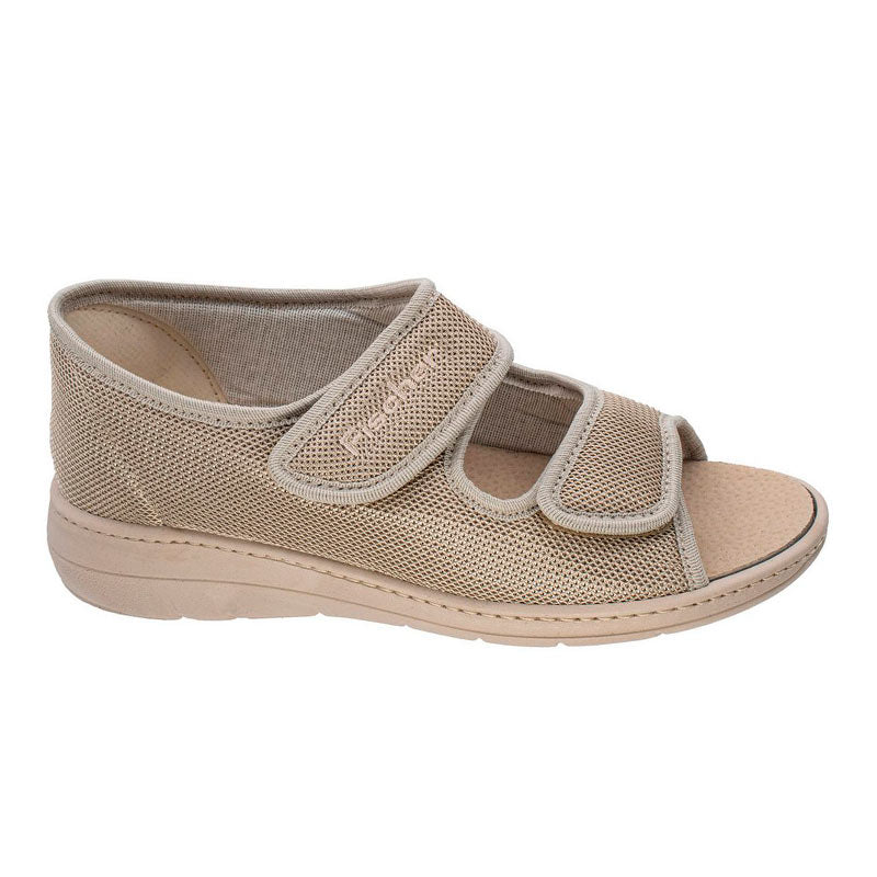 Fischer bred damesandal - Beige