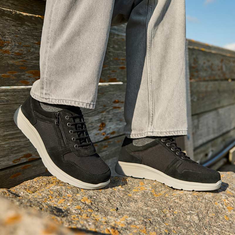 New Feet let herresko - Sort