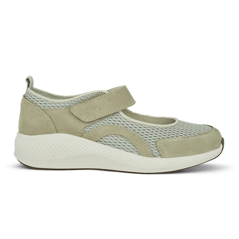 Damenschuhe mit Riemen, Grün, Green Comfort