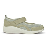Damenschuhe mit Riemen, Grün, Green Comfort