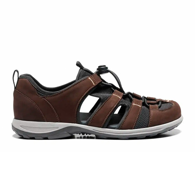 Geschlossene Herrensandale, Braun, New Feet