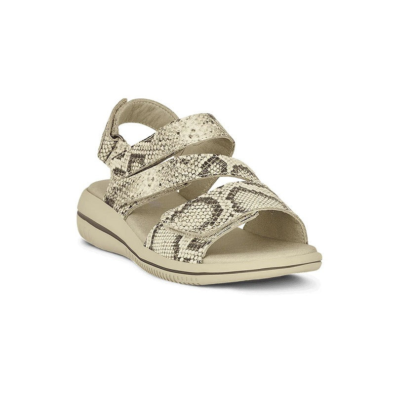 Damen-Sandale, Snake, Green Comfort