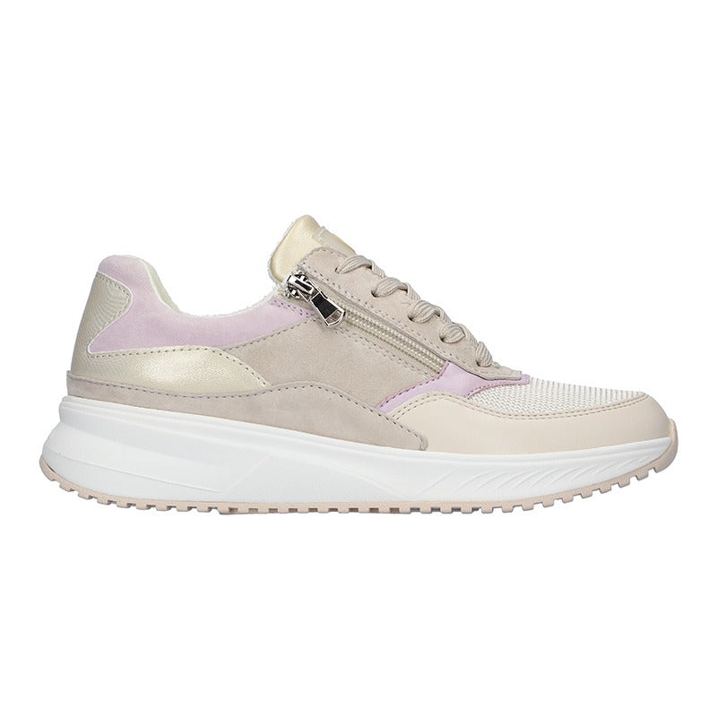 Damessneaker, Beige/lavendel, Waldläufer