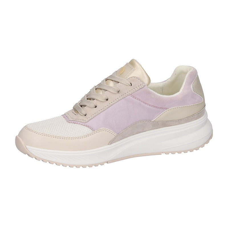 Damessneaker, Beige/lavendel, Waldläufer