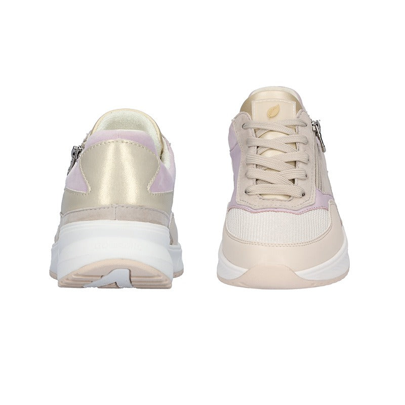 Damessneaker, Beige/lavendel, Waldläufer
