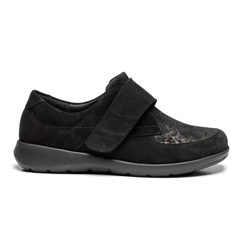 Damenschuhe mit Klettverschluss, Schwarz, New Feet