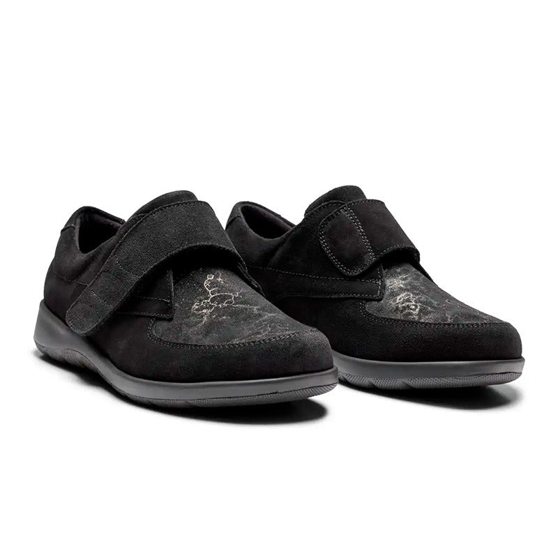 Damenschuhe mit Klettverschluss, Schwarz, New Feet
