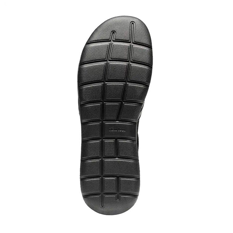 Damenschuhe mit Klettverschluss, Schwarz, New Feet